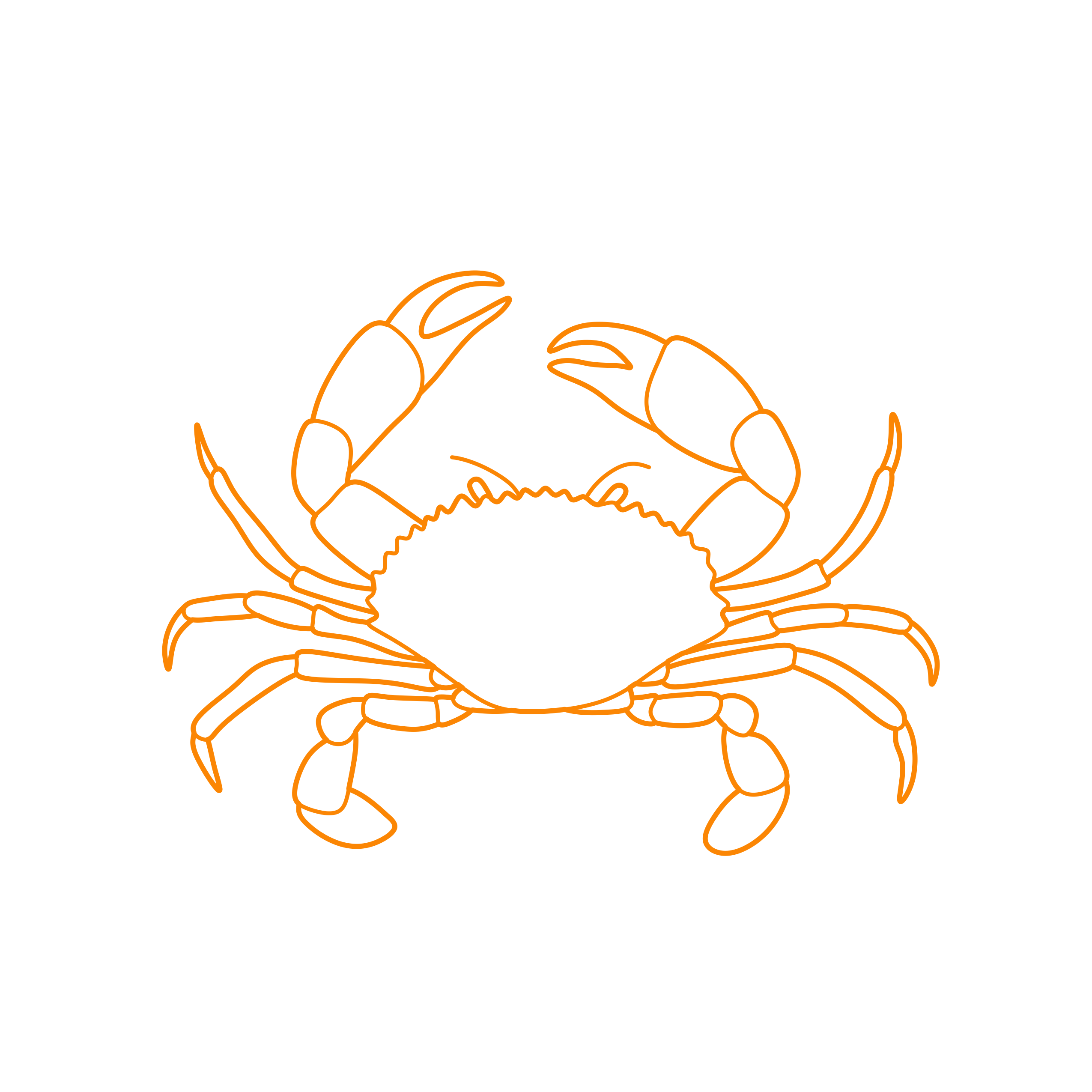 Animal Families Orders Crustaceans Crustacea Outline Icon Svg Set Free Vectors